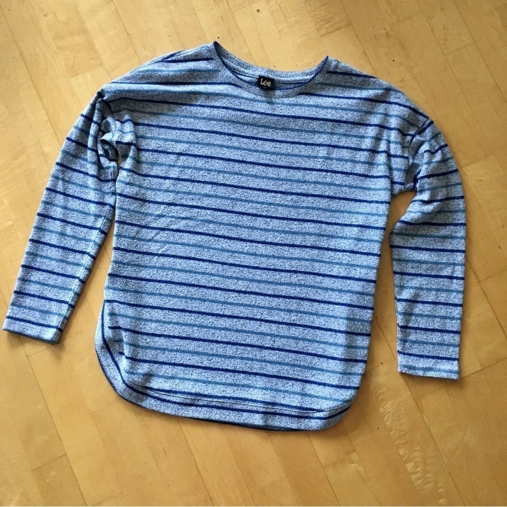 LEE Striped Knit Top Lightweight Size Medium